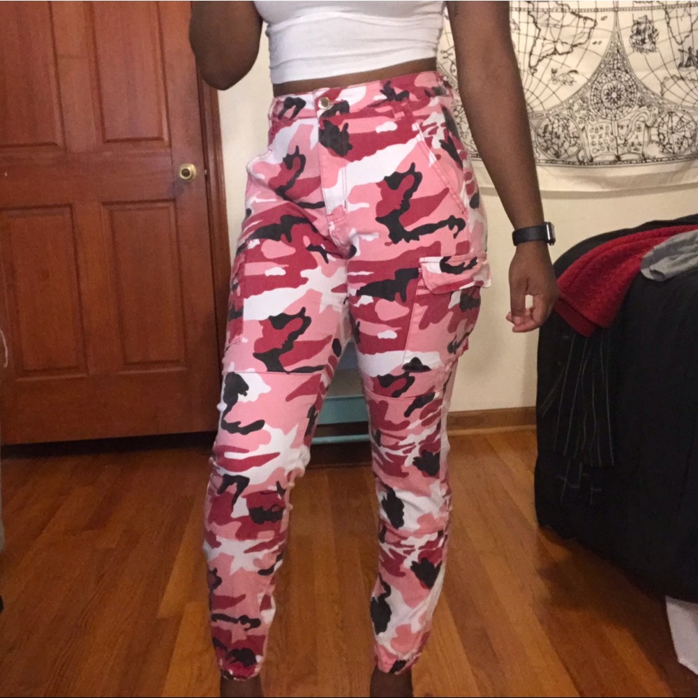 High Waisted Camo Pants